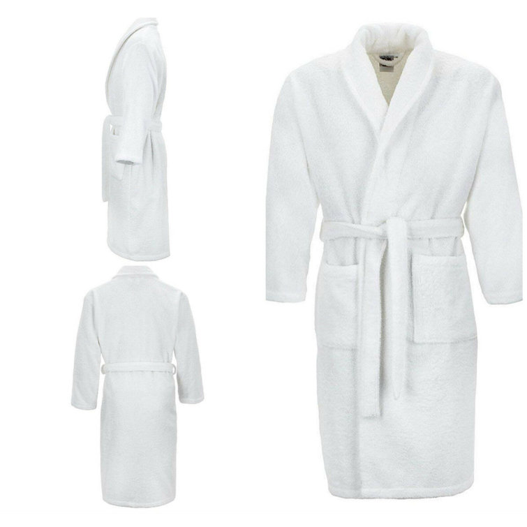 Symple Stuff Lorello 100 Cotton Terry Cloth MidCalf Bathrobe with